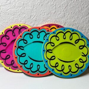 Sipper Slipper Coaster Set-EUC